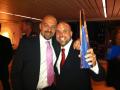 Aleks och Fredrik firar