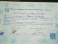 Certificate close-up