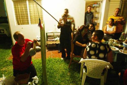 Julia med en rejäl fångst