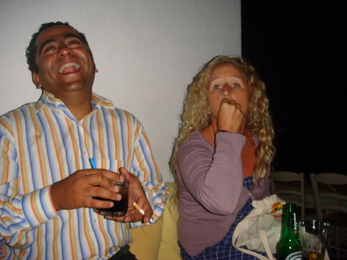 Ashraf & Jenny enjoying