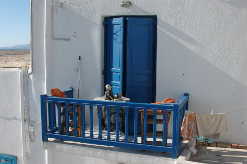 Outside hotel room