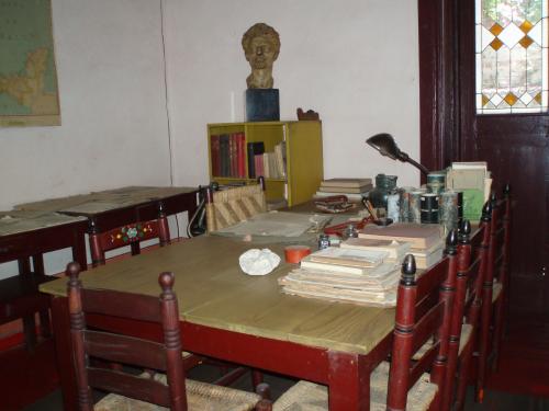 Trotskijs arbetsrum hemma i Coyoacán