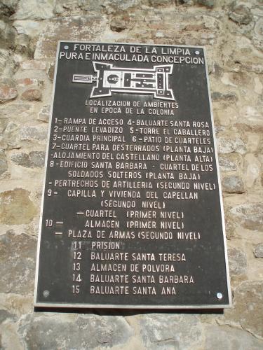 El Castillo informationsskylt