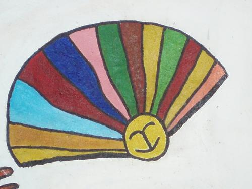 Detalj, interiör kyrkan på ön Mancarron