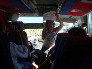 Alexandra is teaching us greek
