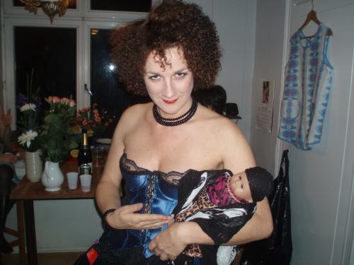 Conny Bloom med sin mamma