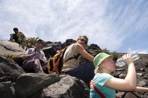 Vulkanen Izalco: Paus i klättringen