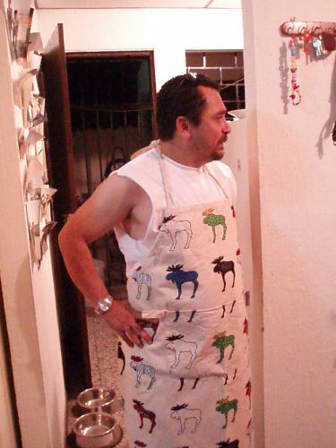 Tjugofemman i matchande förkläde